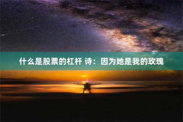 什么是股票的杠杆 诗：因为她是我的玫瑰