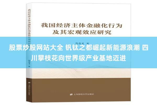 股票炒股网站大全 钒钛之都崛起新能源浪潮 四川攀枝花向世界级产业基地迈进