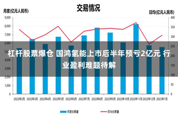 杠杆股票爆仓 国鸿氢能上市后半年预亏2亿元 行业盈利难题待解