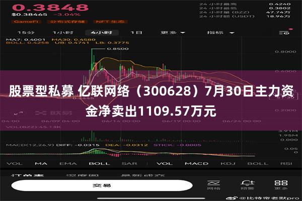 股票型私募 亿联网络（300628）7月30日主力资金净卖出1109.57万元